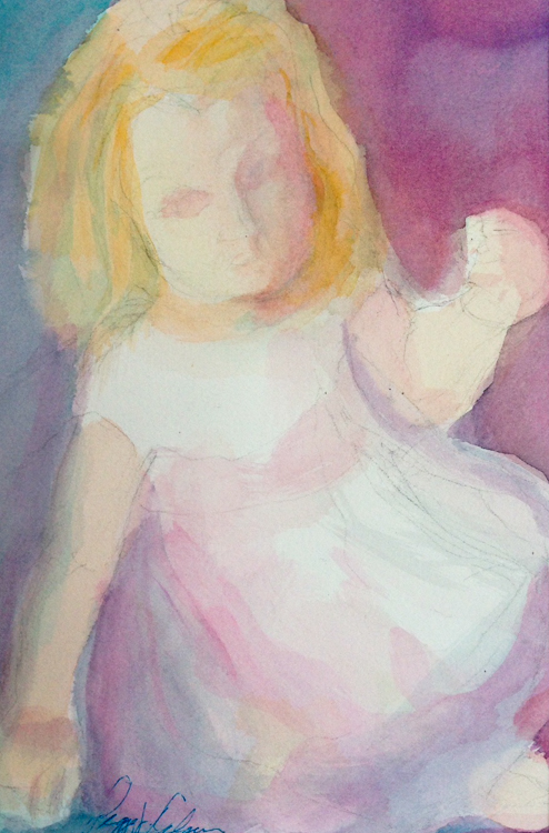 Bonnie by Peggy Odgers.  Watercolor on paper.
