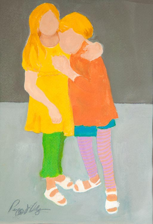 Reunion by Peggy Odgers.  Watercolor on paper.